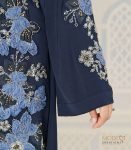 (Deep Navy Blue Color) Kimono Style Abaya (1)