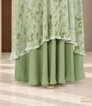 (Olive Color) Double Layered Printed Abaya (1)