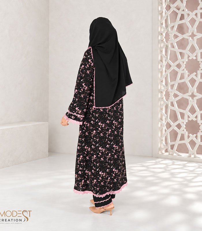 (Black & Onion Pink Color) Kurti (5)