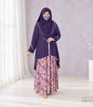 (Purple & Multi Color) Abaya