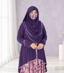(Purple & Multi Color) Abaya (1)