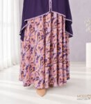 (Purple & Multi Color) Abaya (1)